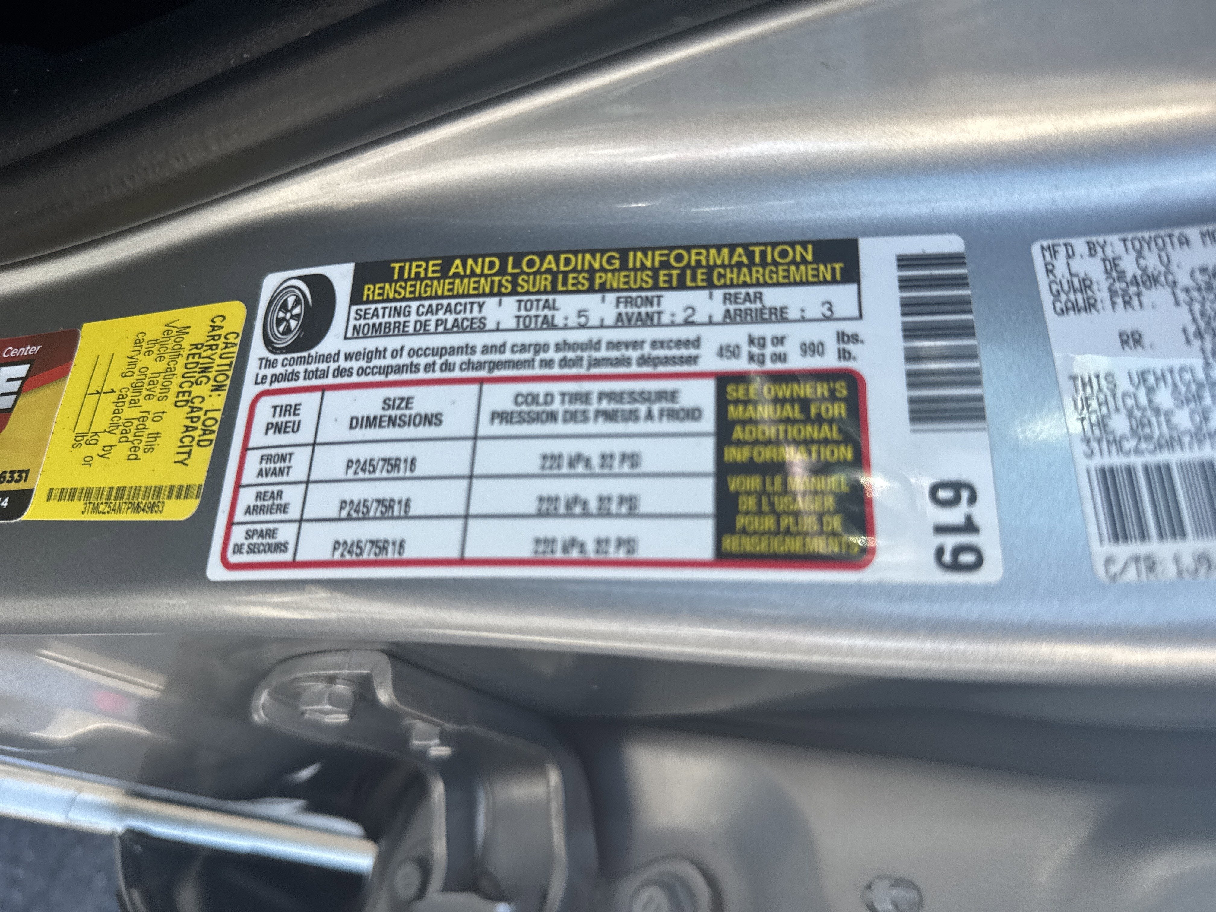 2023 Toyota Tacoma 4WD SR